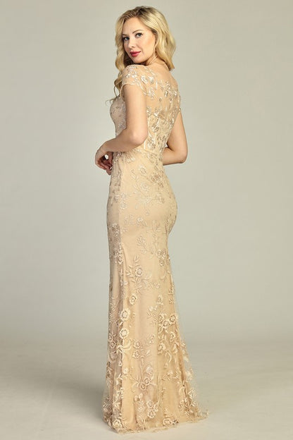 Moonlit Whisper Lace Mother of the Bride Gown