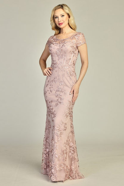 Moonlit Whisper Lace Mother of the Bride Gown