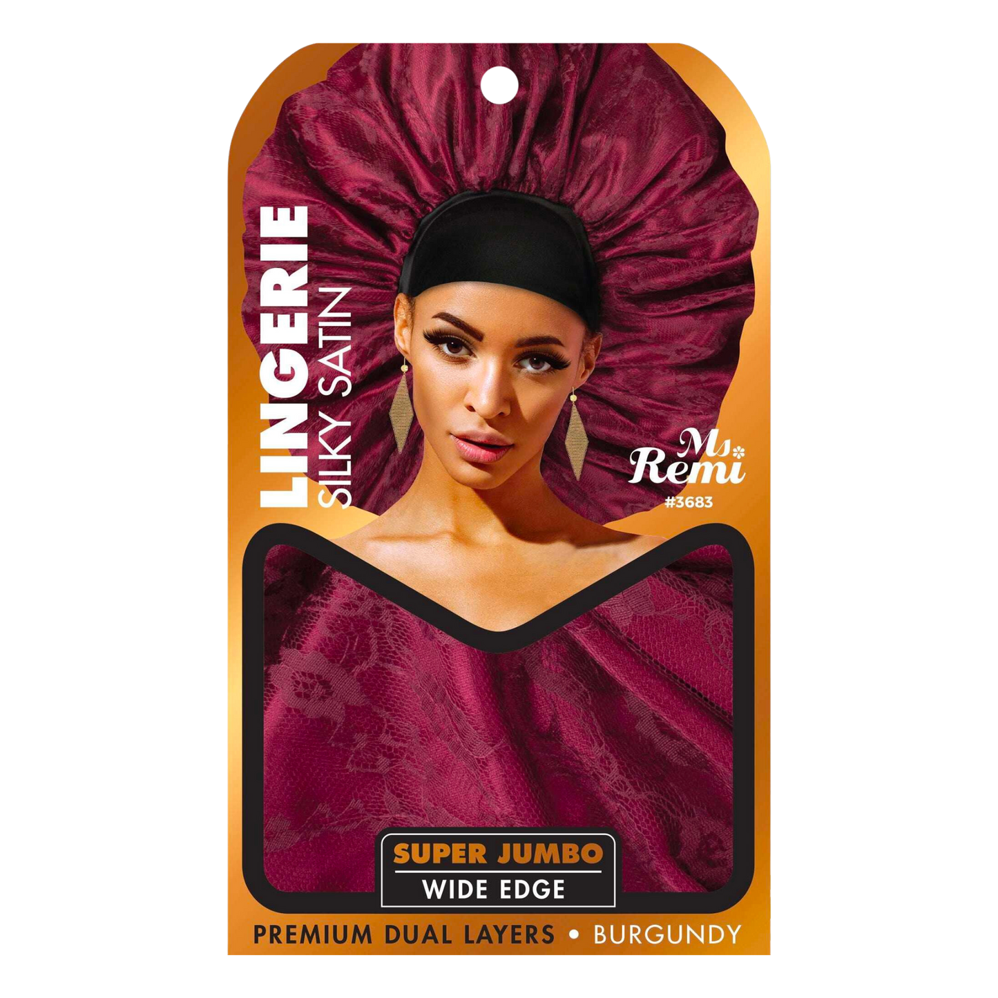 Ms. Remi Lingerie Silky Satin Bonnet Super Jumbo, 1 Count, Assorted Colors