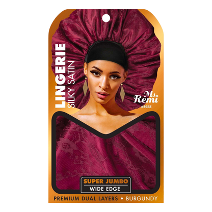 Ms. Remi Lingerie Silky Satin Bonnet Super Jumbo, 1 Count, Assorted Colors