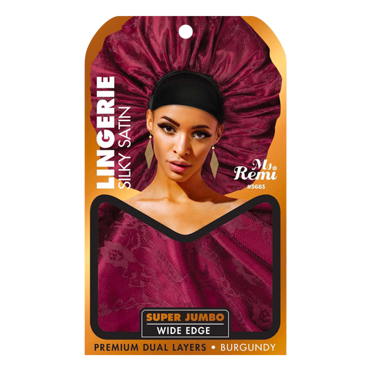 Ms. Remi Lingerie Silky Satin Bonnet Super Jumbo, 1 Count, Assorted Colors