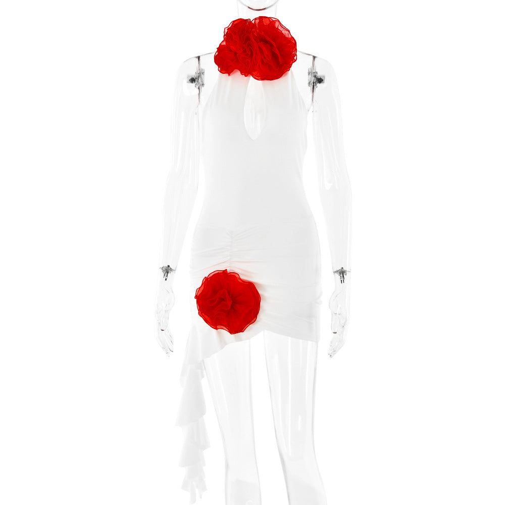 Trendy Y2K V-neck Backless Dress