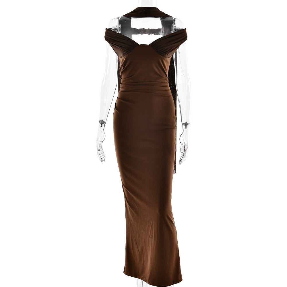 Off Shoulder Sleeveless Tube Dress