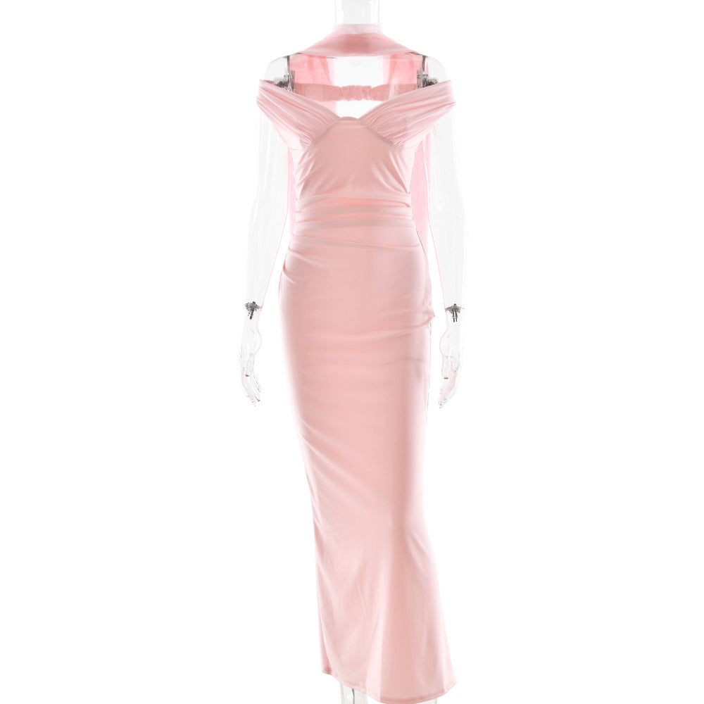 Off Shoulder Sleeveless Tube Dress