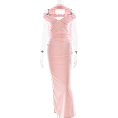 Off Shoulder Sleeveless Tube Dress