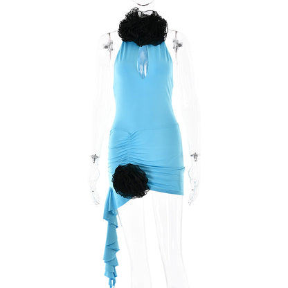 Trendy Y2K V-neck Backless Dress