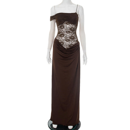Women Clothing Summer Sexy Sexy Strap Lace Dress