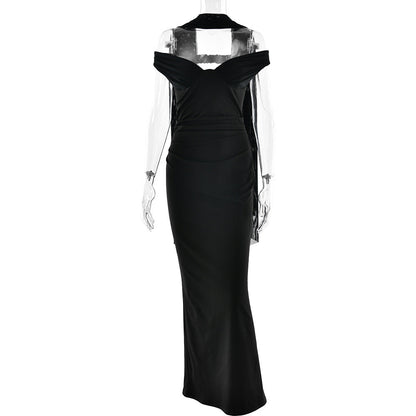 Off Shoulder Sleeveless Tube Dress