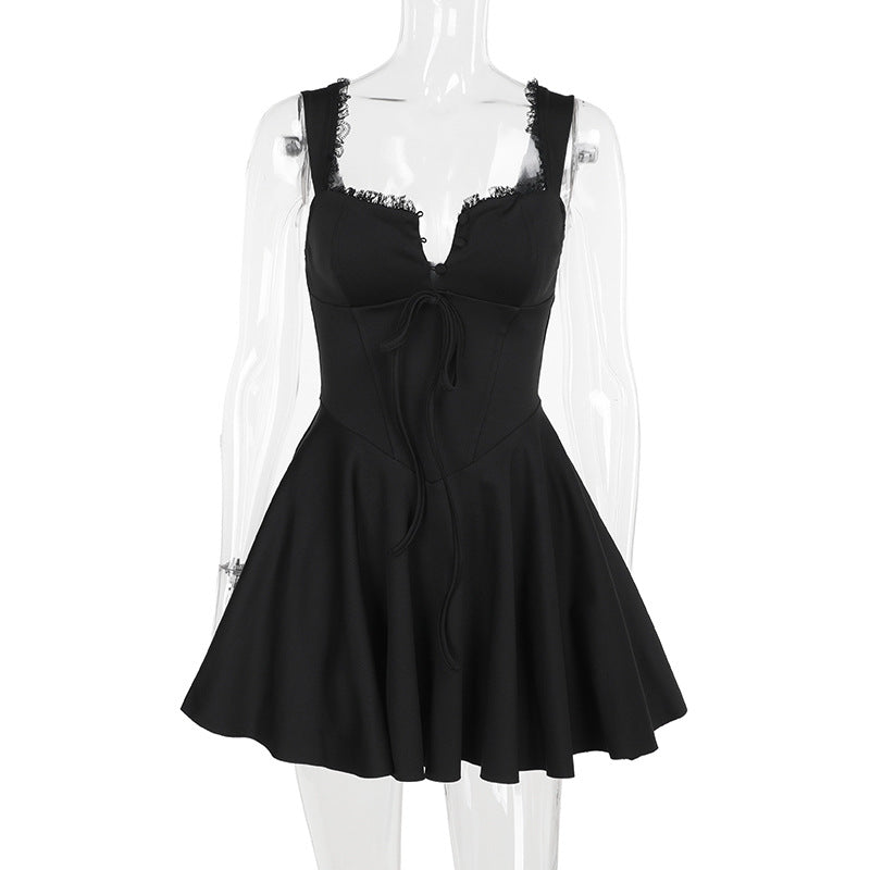 Retro Elegant Mini Flare Dress