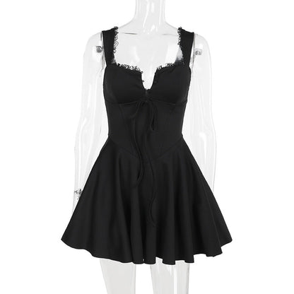 Retro Elegant Mini Flare Dress
