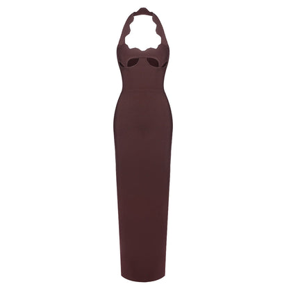 Retro Halter Cut out Dress