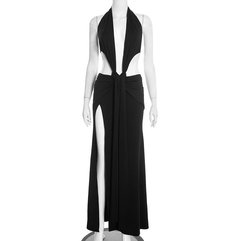 Ravishing Ribbon Plunge Dress