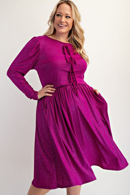 Starlight Bow Fit & Flare Dress