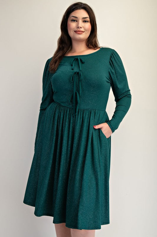 Starlight Bow Fit & Flare Dress