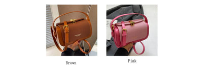 High-Grade Sense Women's Small Square Bags | Trendy Classic PU Leather Lady Commuter Shoulder Bag & Short Handle Handbags