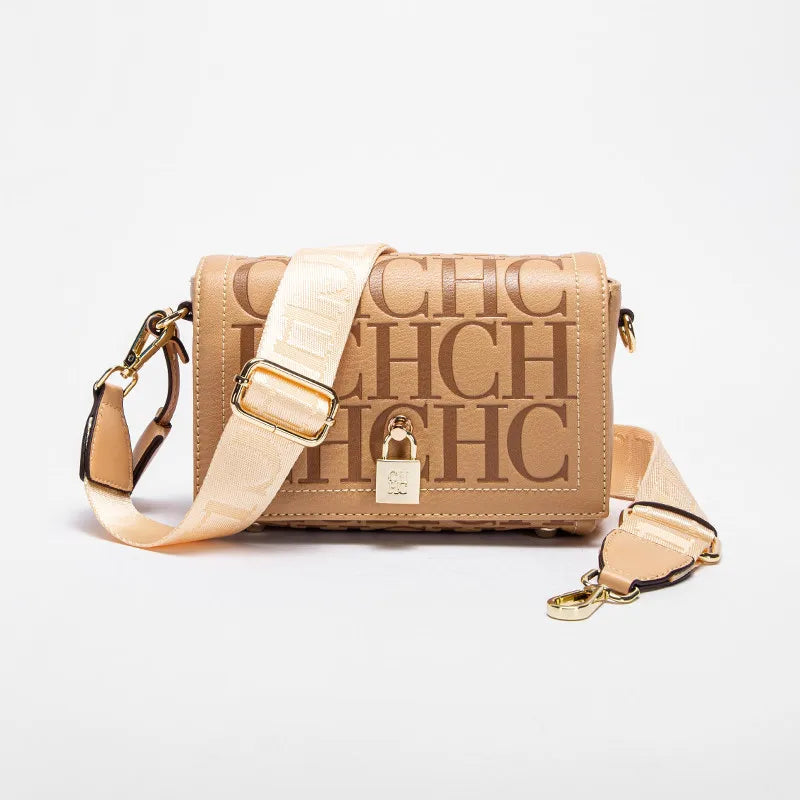 Fashion Design Metal Buckle Women's Shoulder Bag | Luxury Brand Solid Colour Printed Head Bag (Casual Crossbody for Parties)