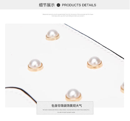 New Fashion Women's Bag Trend | Brand Pearl Bee Shoulder Bag & High Quality Temperament Ladies Crossbody Bag (Designer Luxury Handbag)