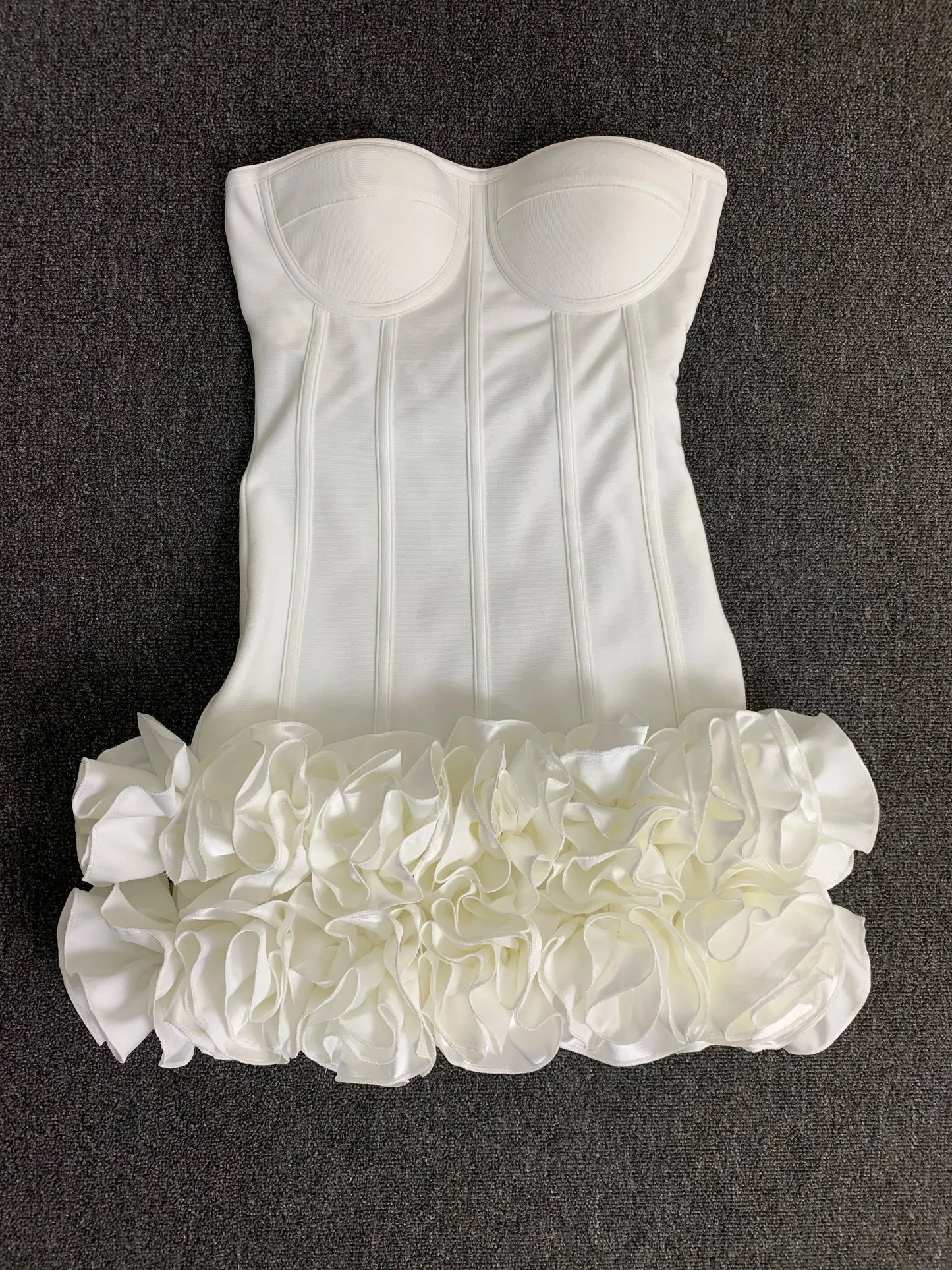 Floral Hem Bodycon Mini Dress