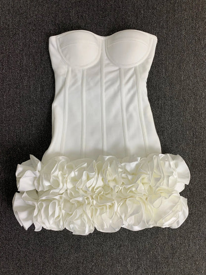 Floral Hem Bodycon Mini Dress