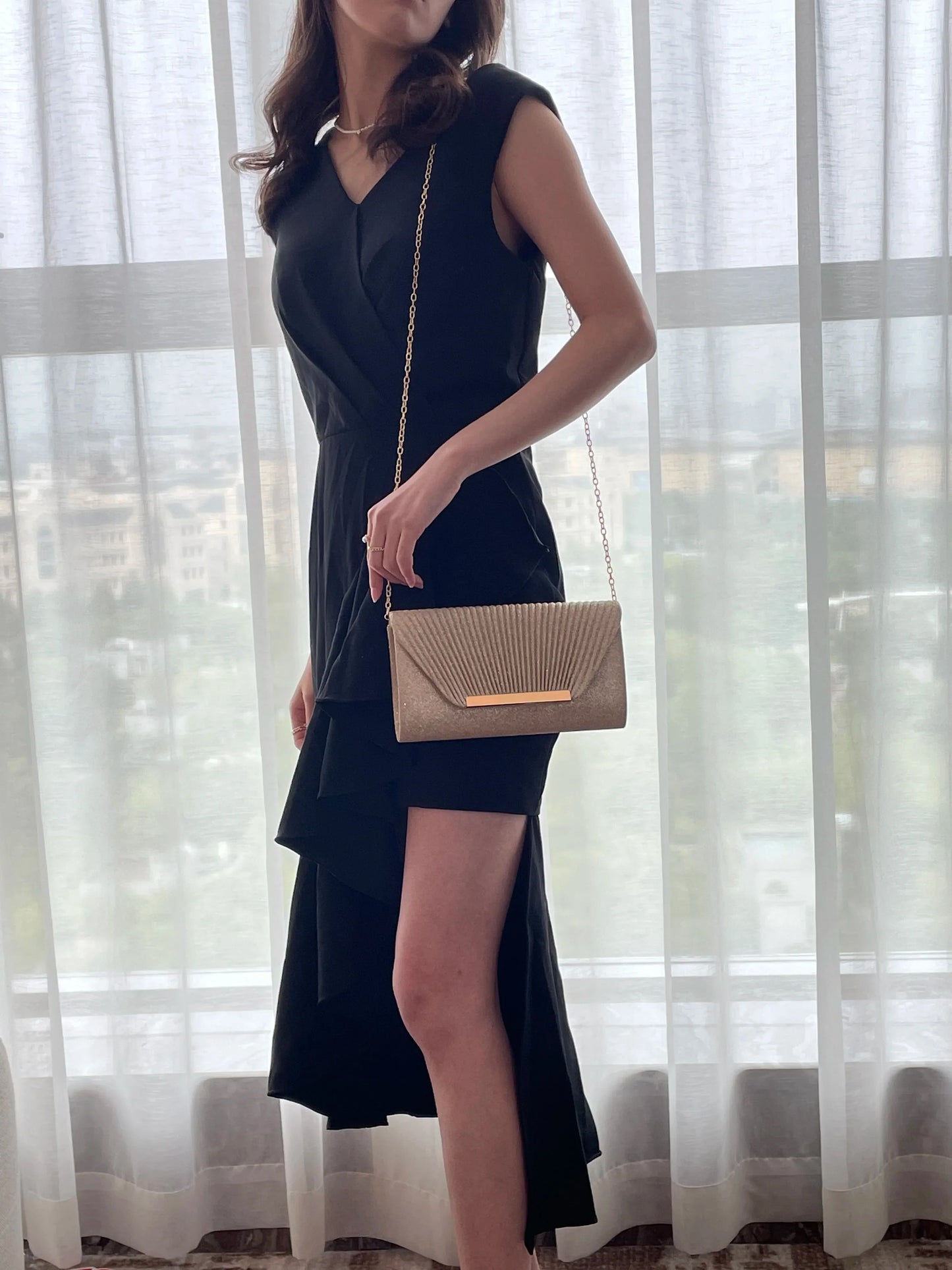 Fashion Elegant Clutch Bag | New Hot Selling Chain Dinner Bag & Bride Bridesmaid Lady Handbag (Factory Outlet)