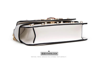 New Fashion Women's Bag Trend | Brand Pearl Bee Shoulder Bag & High Quality Temperament Ladies Crossbody Bag (Designer Luxury Handbag)