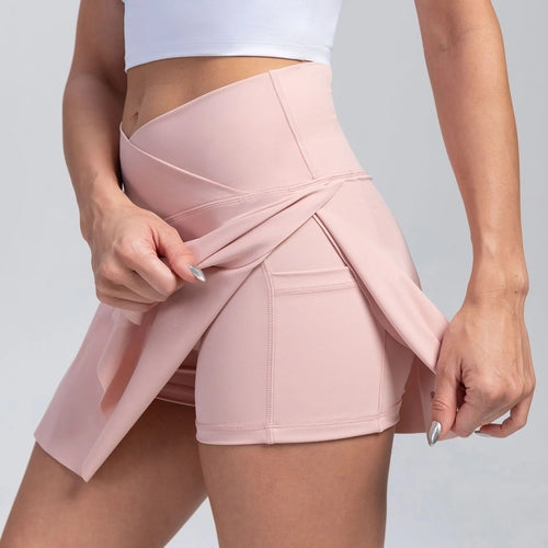 Women Pleated Tennis Skirt with Pockets