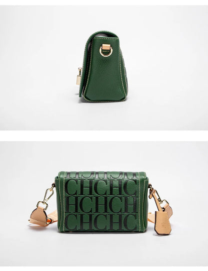 Fashion Design Metal Buckle Women's Shoulder Bag | Luxury Brand Solid Colour Printed Head Bag (Casual Crossbody for Parties)