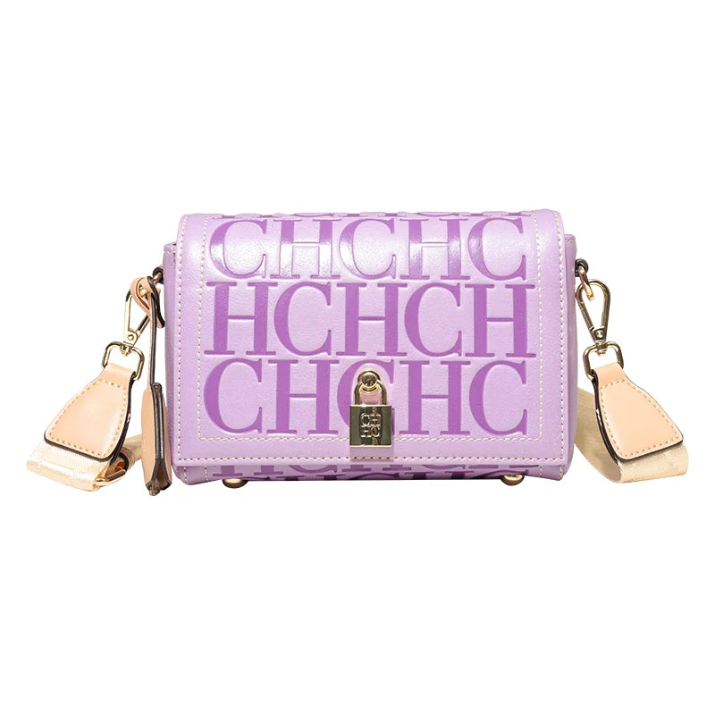 Fashion Design Metal Buckle Women's Shoulder Bag | Luxury Brand Solid Colour Printed Head Bag (Casual Crossbody for Parties)