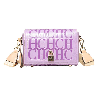 Fashion Design Metal Buckle Women's Shoulder Bag | Luxury Brand Solid Colour Printed Head Bag (Casual Crossbody for Parties)