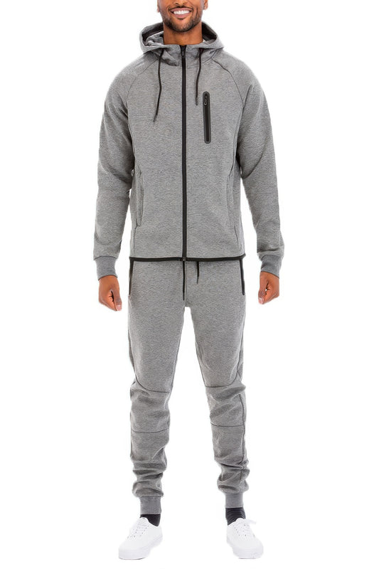 Men's full zip hoodie and matching sweatpants set