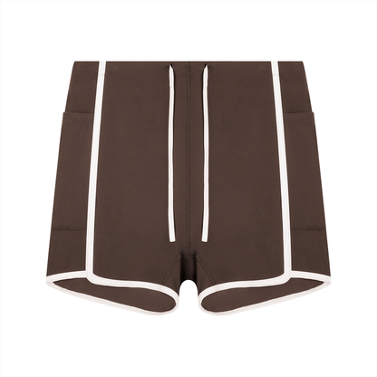Short de yoga taille haute color block Loki & Ivy pour femme