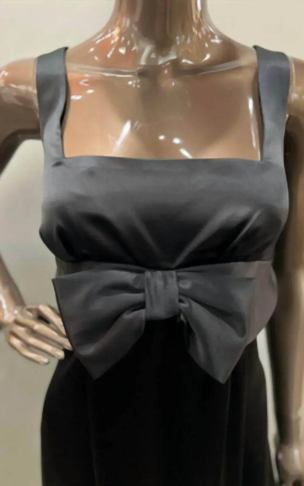 Satin Cocktail Dress With Bow