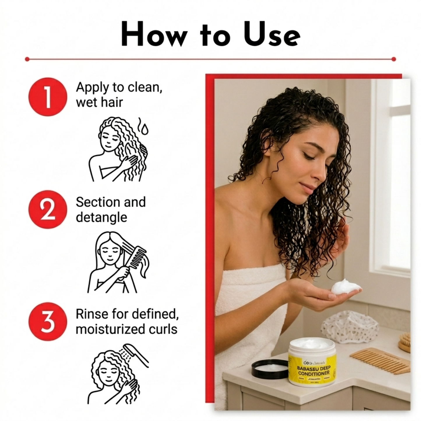 Babassu Deep Conditioner — Protein-Free for Dry, Curly Hair