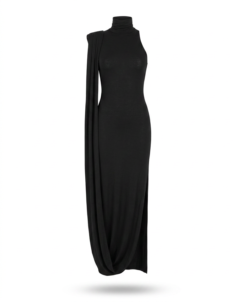 Radiant High Neck Maxi Dress