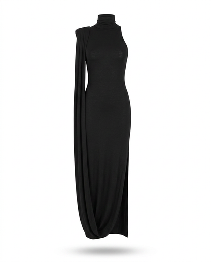 Radiant High Neck Maxi Dress