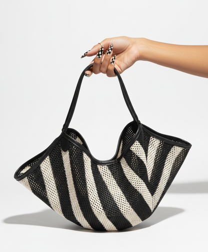 Untamed Woven Stripe Crossbody Bag