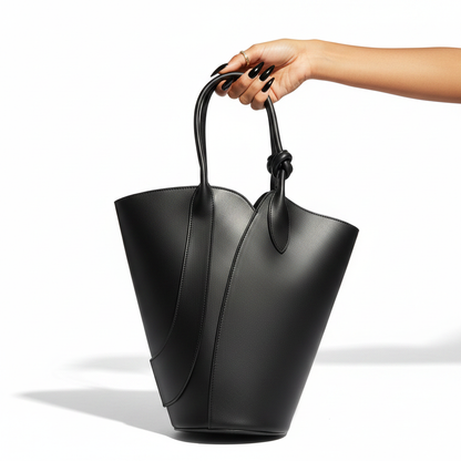 Grounded Green PU Bucket Bag