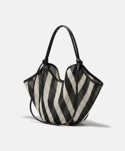 Untamed Woven Stripe Crossbody Bag