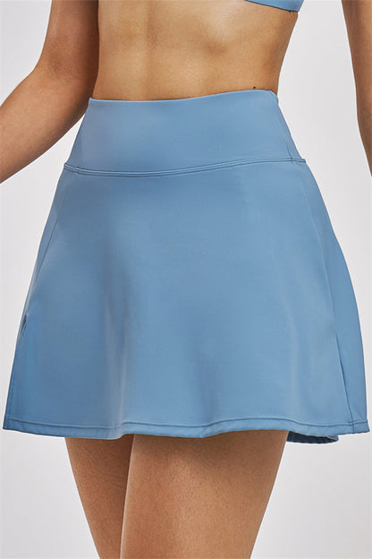 The Seraphine Layered V Sports Bra Skirt 2-Piece Set