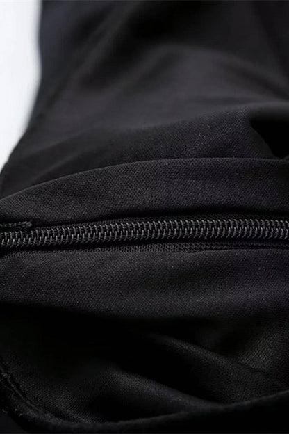 Strapless black Velvet Dress