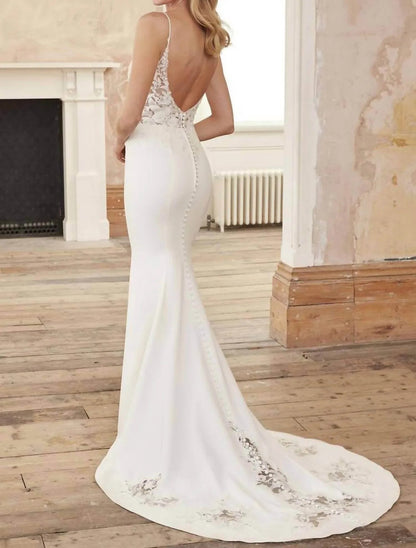 Sleeveless Wedding Gown