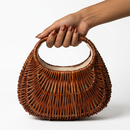 Wanderlust Woven Straw Clutch Bag