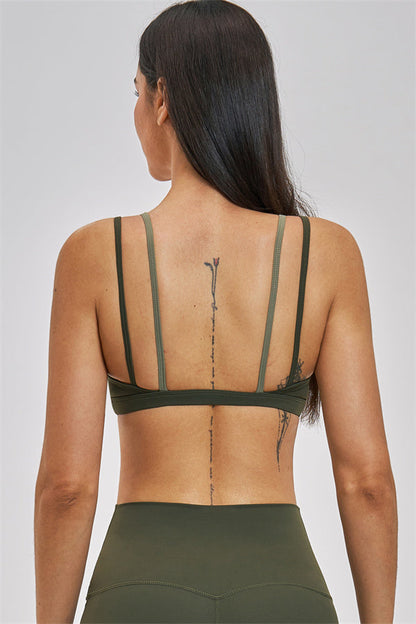 The Seraphine Layered V Sports Bra Skirt 2-Piece Set