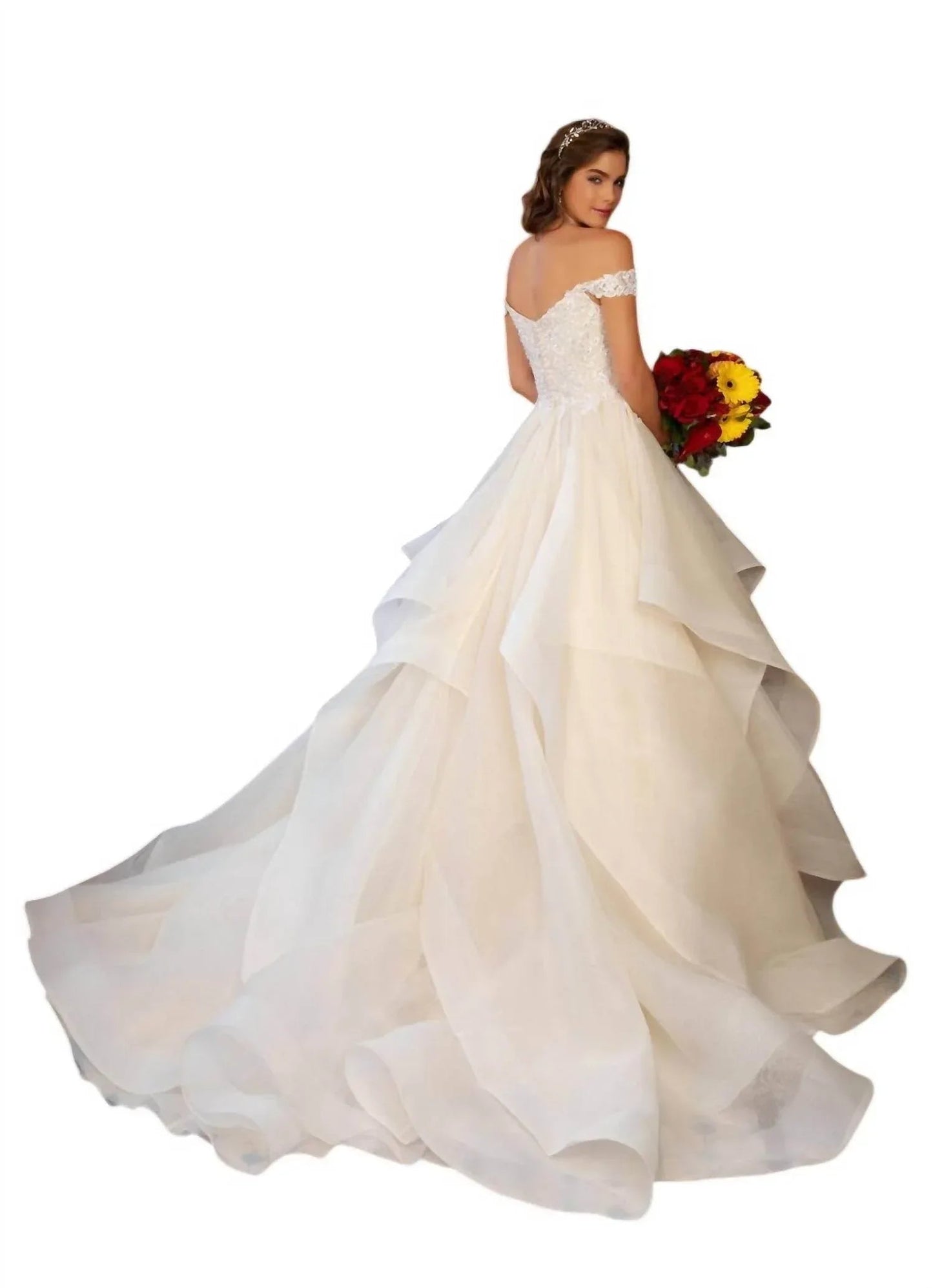 Leandra Off The Shoulder Ballgown