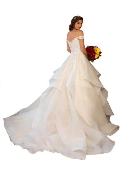 Leandra Off The Shoulder Ballgown