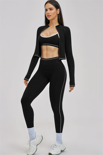 The Unbound Jacket Sports Bra Leggings 3-Piece Set