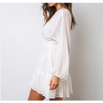 Deep-V Mini Dress