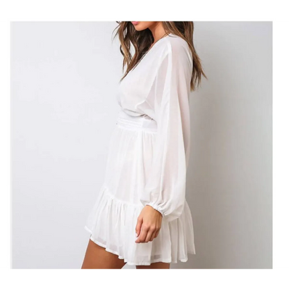 Deep-V Mini Dress