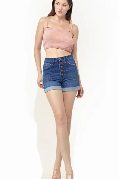 Patch Pocket Roll-up Shorts