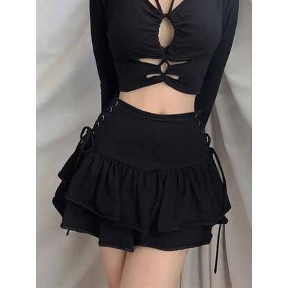 Harajuku E-girl High Waist Mini Skirt